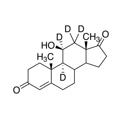 4-Androsten-11β-OL-3,17-dione (9,11,12,12-D₄, 98%)