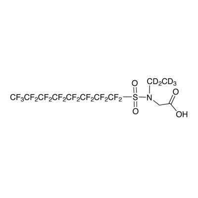𝑁-Ethylperfluorooctanesulfonamidoacetic acid (𝑁-EtFOSAA) (𝑁-ethyl-D₅, 98%) 50 µg/mL in MeOH