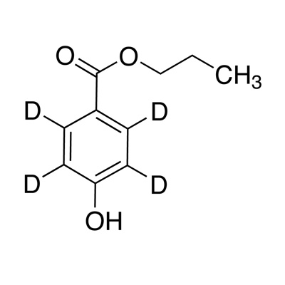 𝑛-Propyl paraben (𝑛-propyl 4-hydroxybenzoate) (2,3,5,6-D₄, 98%) 1 mg/mL in methanol-OD