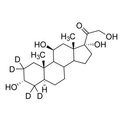 5α-Pregnan-3α,17,21-triol-11,20-dione (2,2,4,4-D₄, 98%) 100 µg/mL in methanol