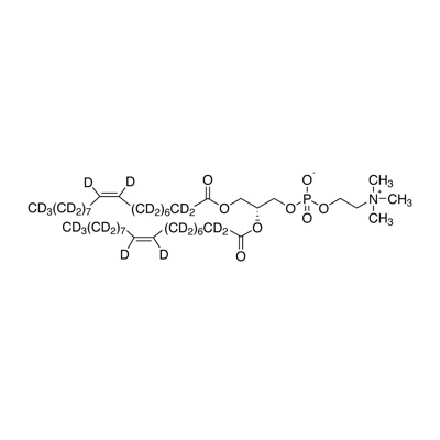 1,2-Dioleoyl-S𝑁-glycero-3-phosphocholine (dopc) (dioleoyl-D₆₂,97%; 50-60% ON α, vinyl carbons)