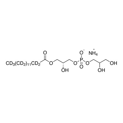 1-Myristoyl-2-lyso-S𝑁-glycero-3-phosphoglycerol NH4+ (myristoyl-D₂₇, 97%; 50-60% ON α carbon)