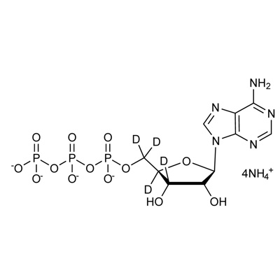 Adenosine 5′-triphosphate (ATP), ammonium salt (ribose-3′,4′,5′,5′′-D₄,98%)chem.pur.>90%(in solution)