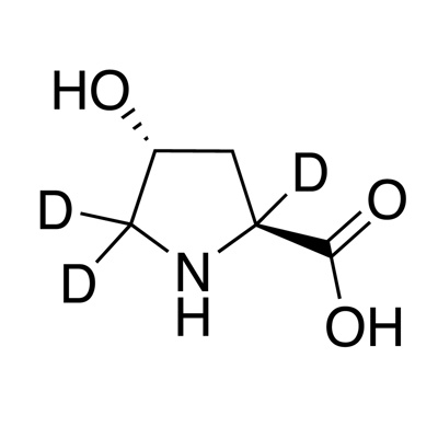 𝑡𝑟𝑎𝑛𝑠-4-Hydroxy-L-proline (2,5,5-D₃, 98%) 5% deuterated at positions 3&4, CP 97%