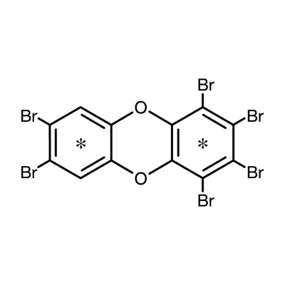 1,2,3,4,7,8-Hexabromodibenzo-𝑝-dioxin (¹³C₁₂, 99%) 5 µg/mL in nonane:toluene (70:30)