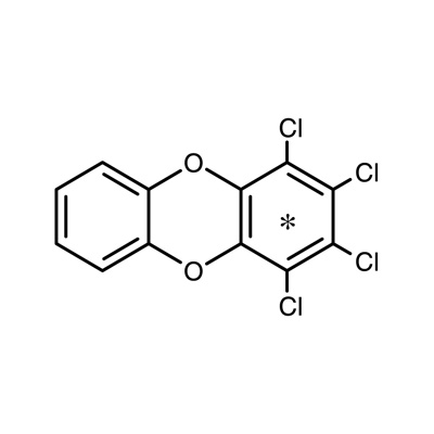 1,2,3,4-Tetrachlorodibenzo-𝑝-dioxin (¹³C₆, 99%) 50 µg/mL in nonane