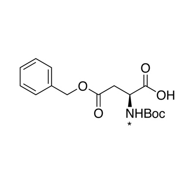 L-Aspartic acid-𝑁-𝑡-Boc, β-BZ ester (¹⁵N, 98%)