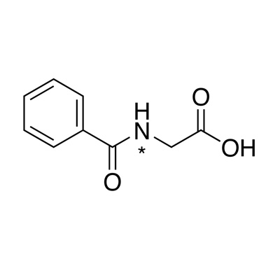 Glycine, 𝑁-benzoyl (hippuric acid) (¹⁵N, 98%)